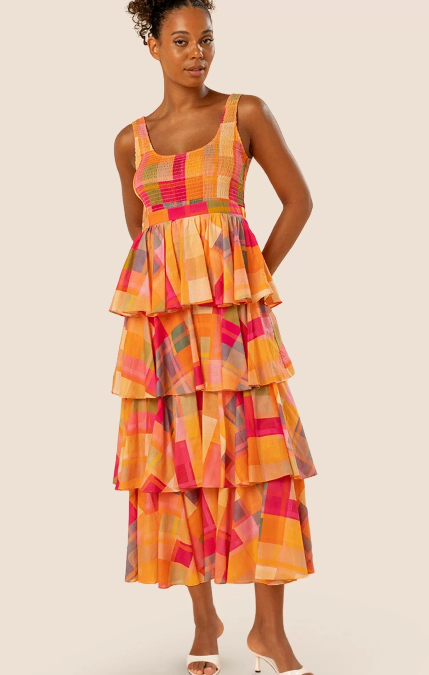 Kachel ALMA TIERED MAXI DRESS