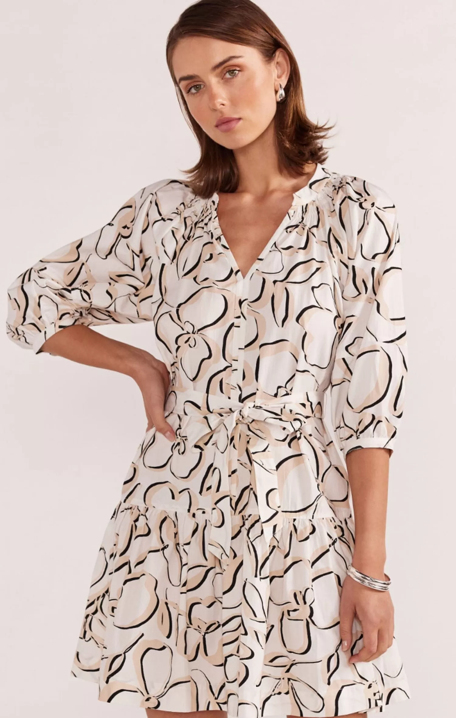 Staple The Label AMINA SMOCK DRESS IN