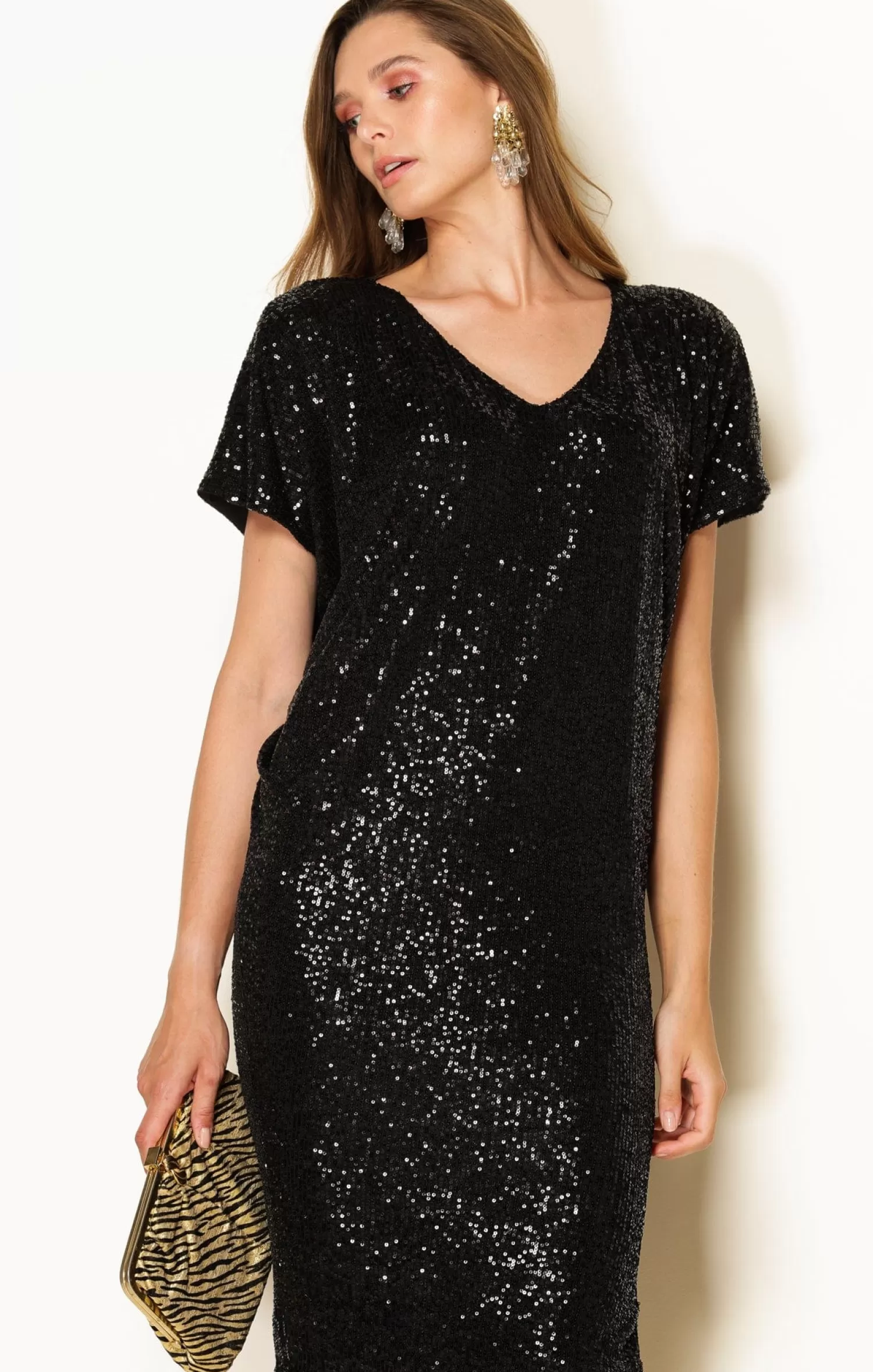 SACHA DRAKE ANTILLES DRESS IN BLACK