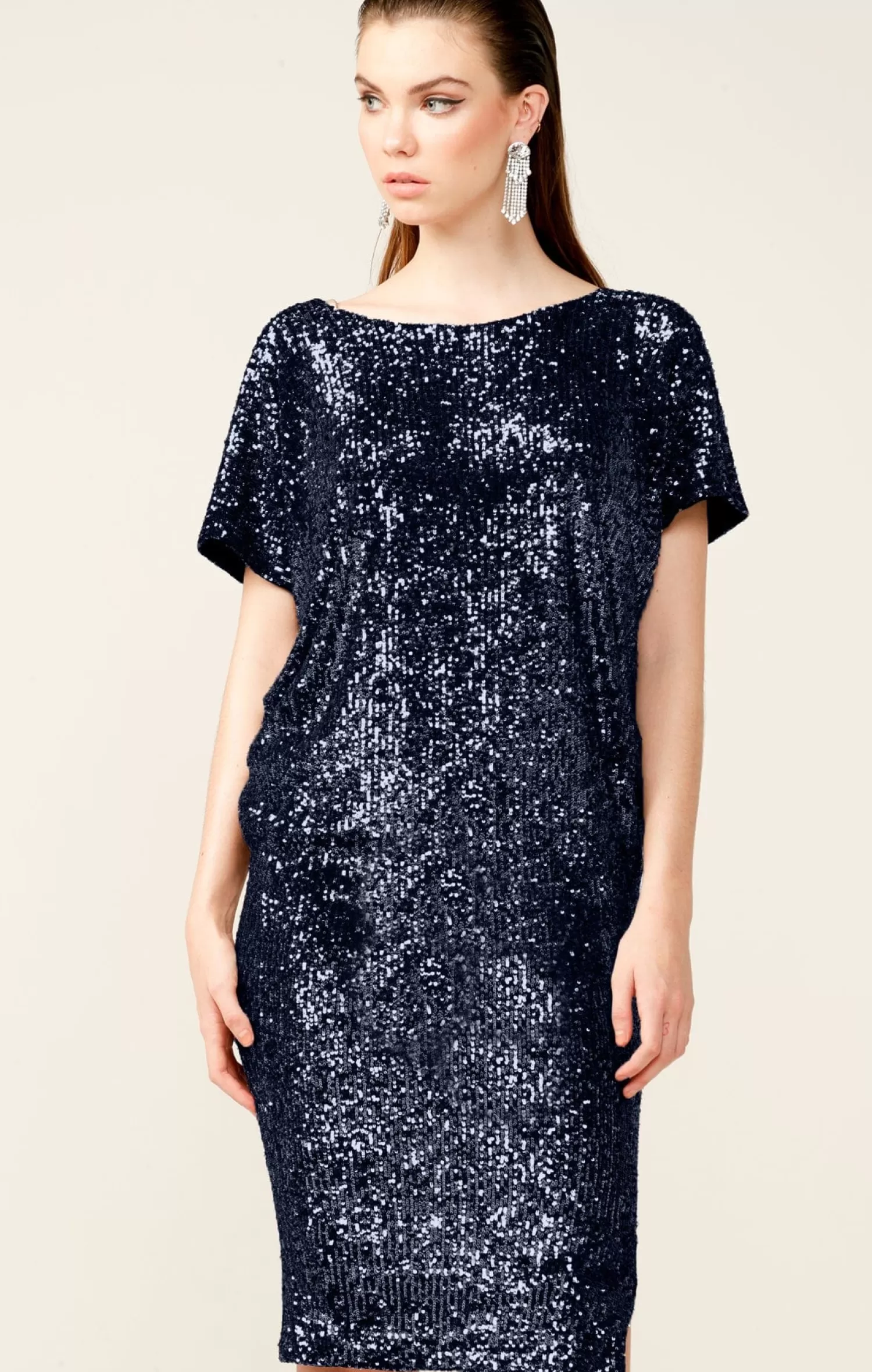 SACHA DRAKE ANTILLES DRESS IN NAVY