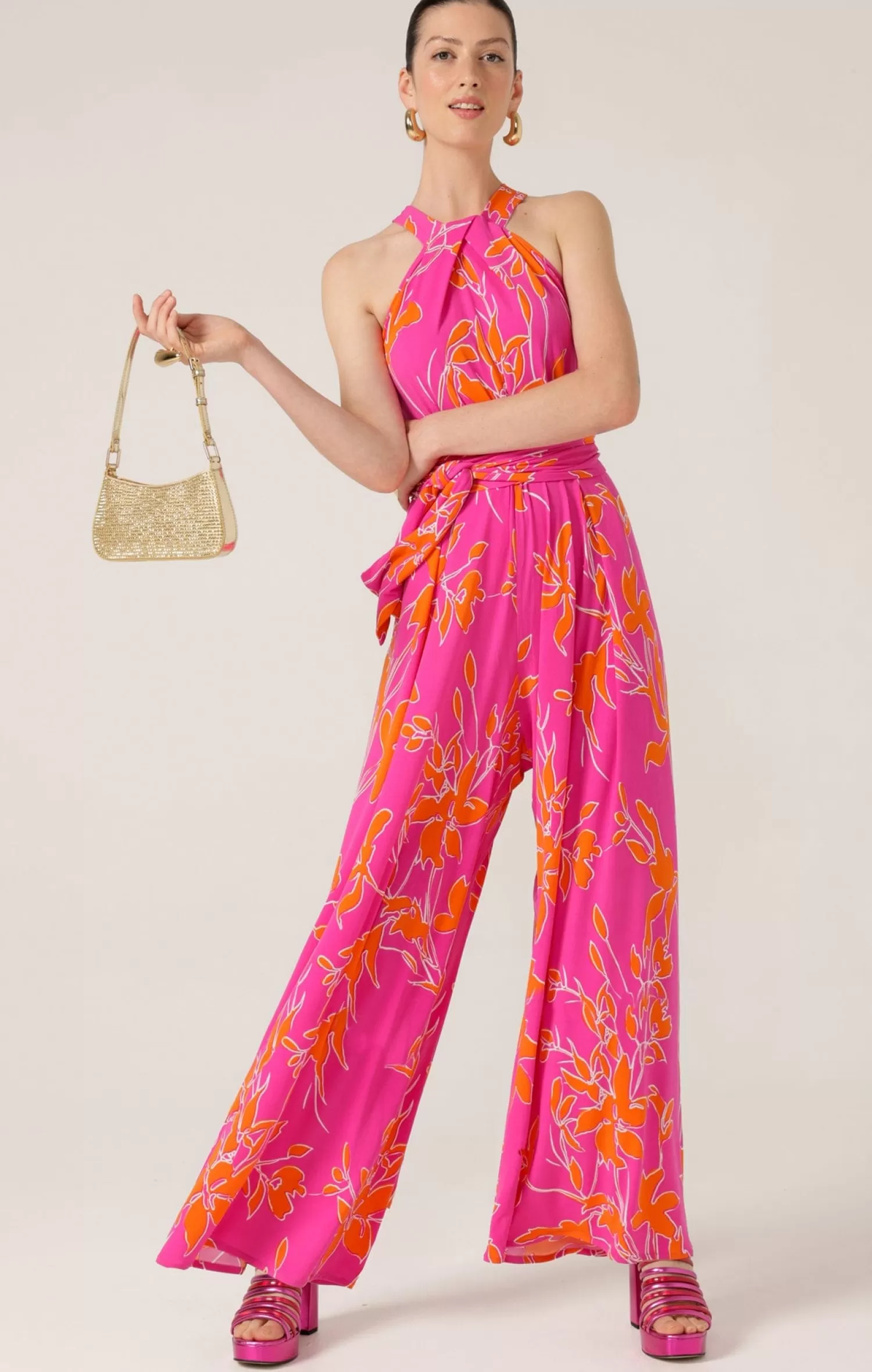 SACHA DRAKE CANDY PEAFOWL JUMPSUIT