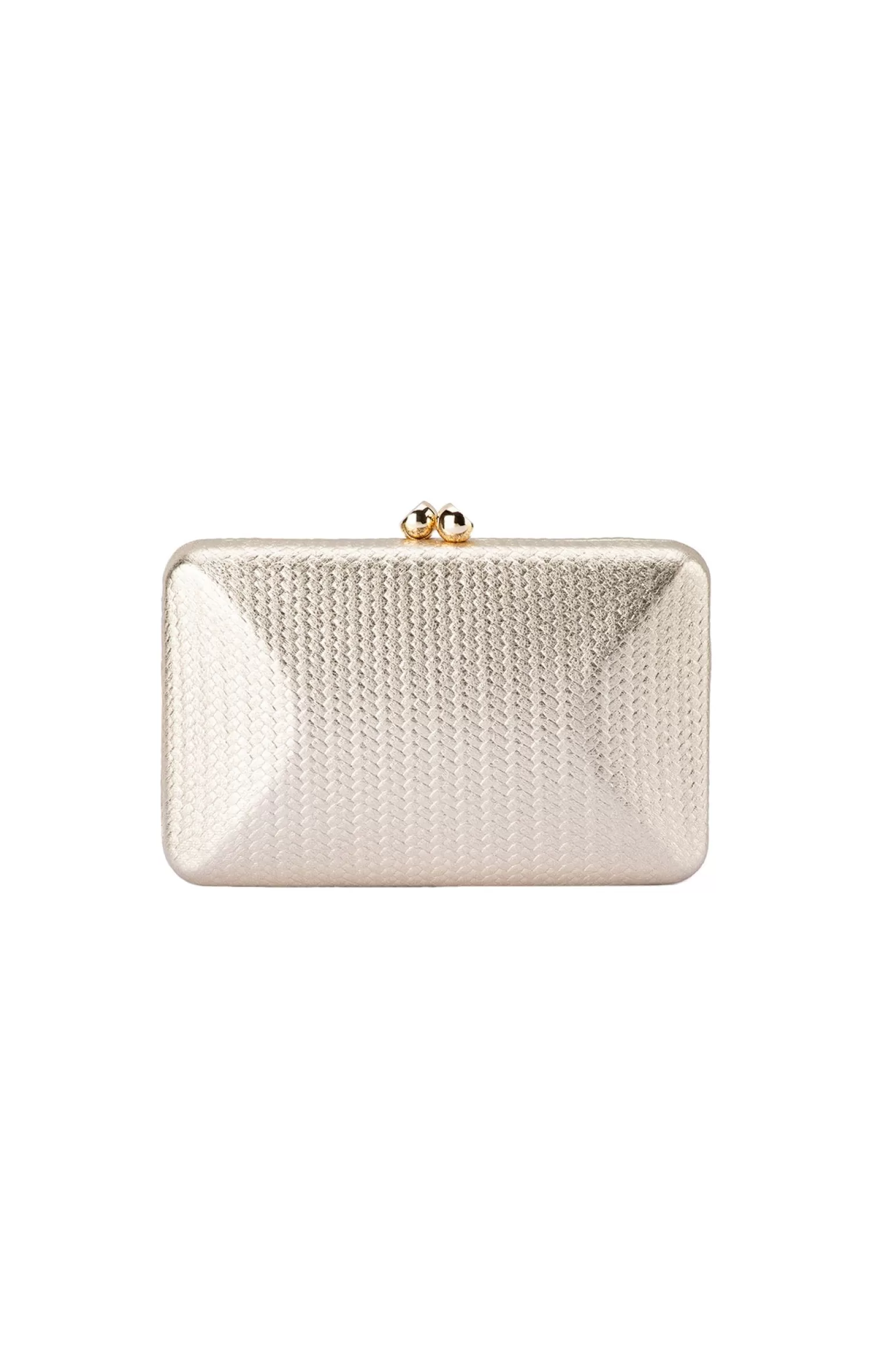 Olga Berg CHICA EMBOSSED CLUTCH IN