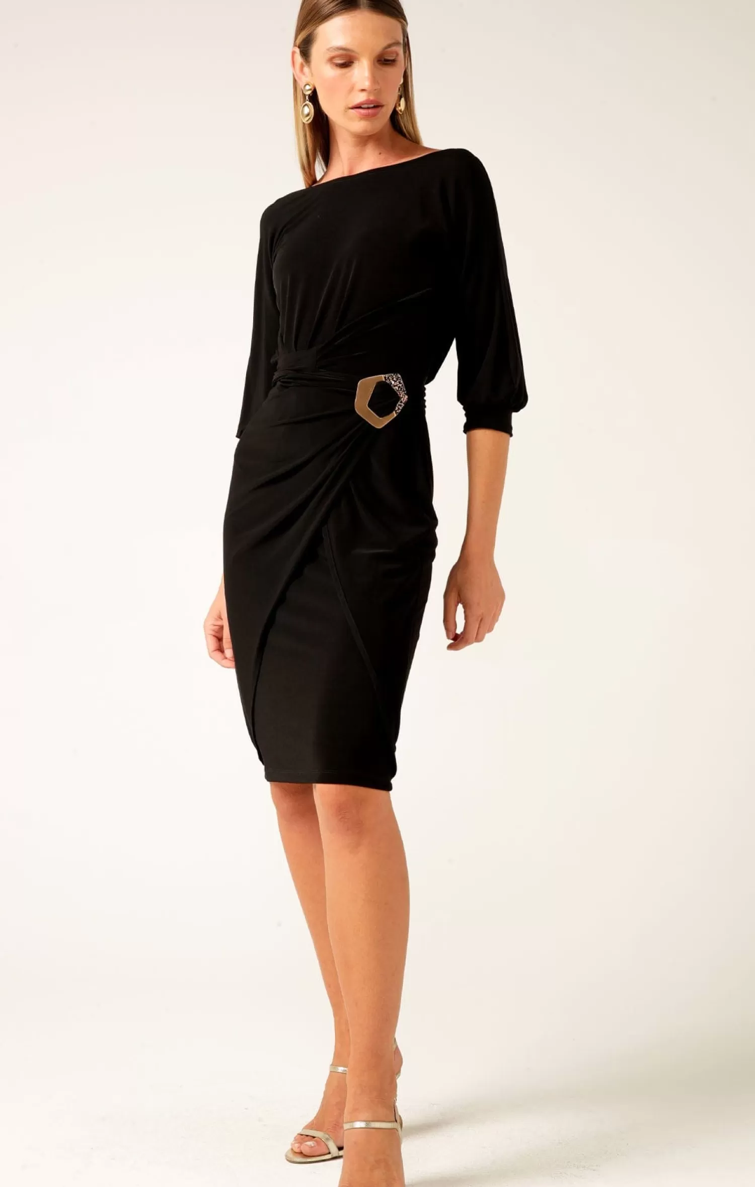 SACHA DRAKE COWL TIE DRAPE DRESS IN