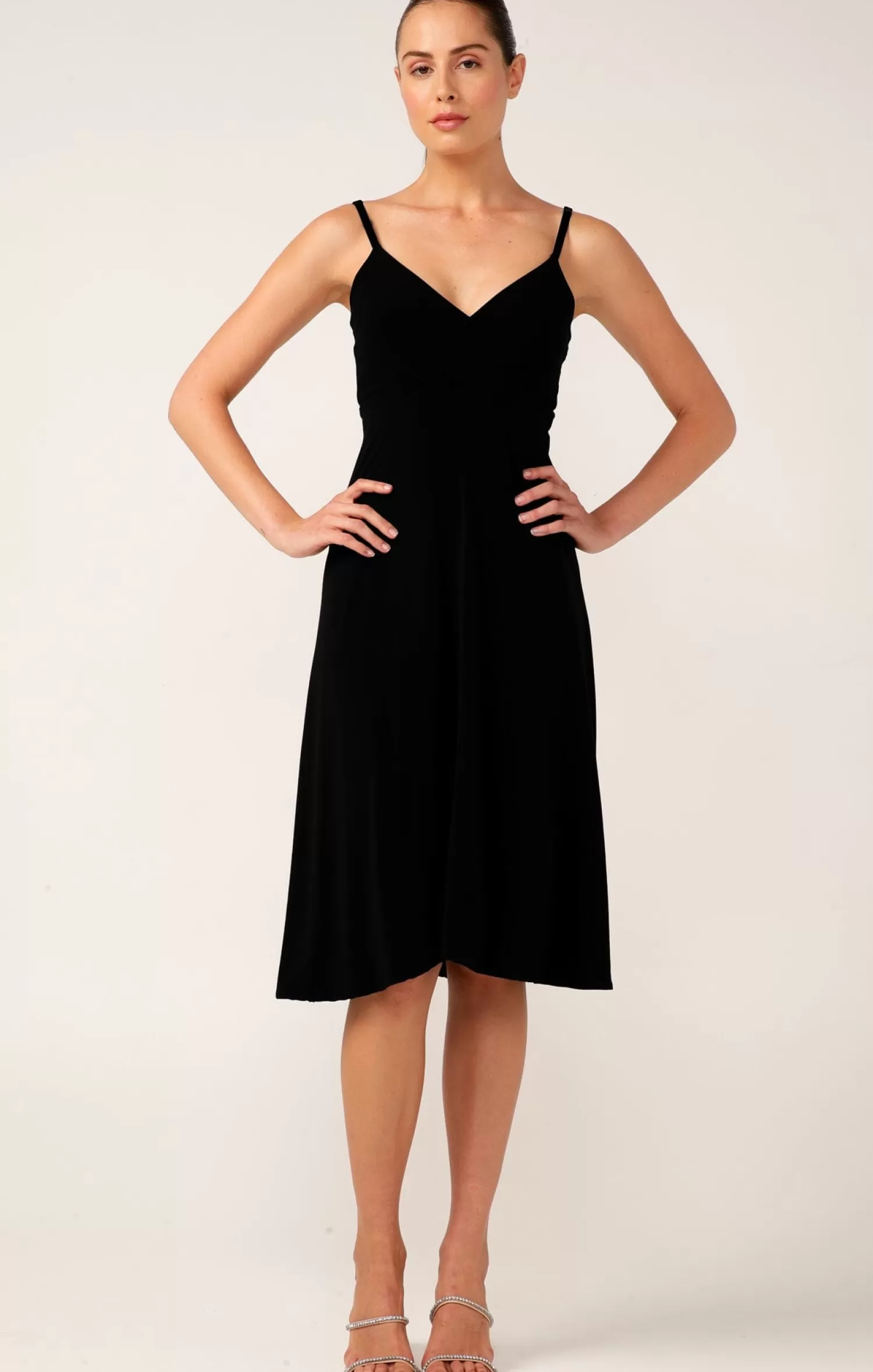 SACHA DRAKE CROSS OVER SLIP DRESS IN