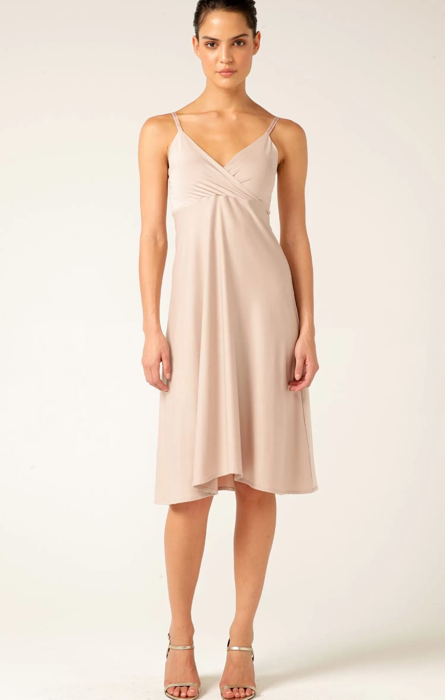 SACHA DRAKE CROSS OVER SLIP DRESS IN