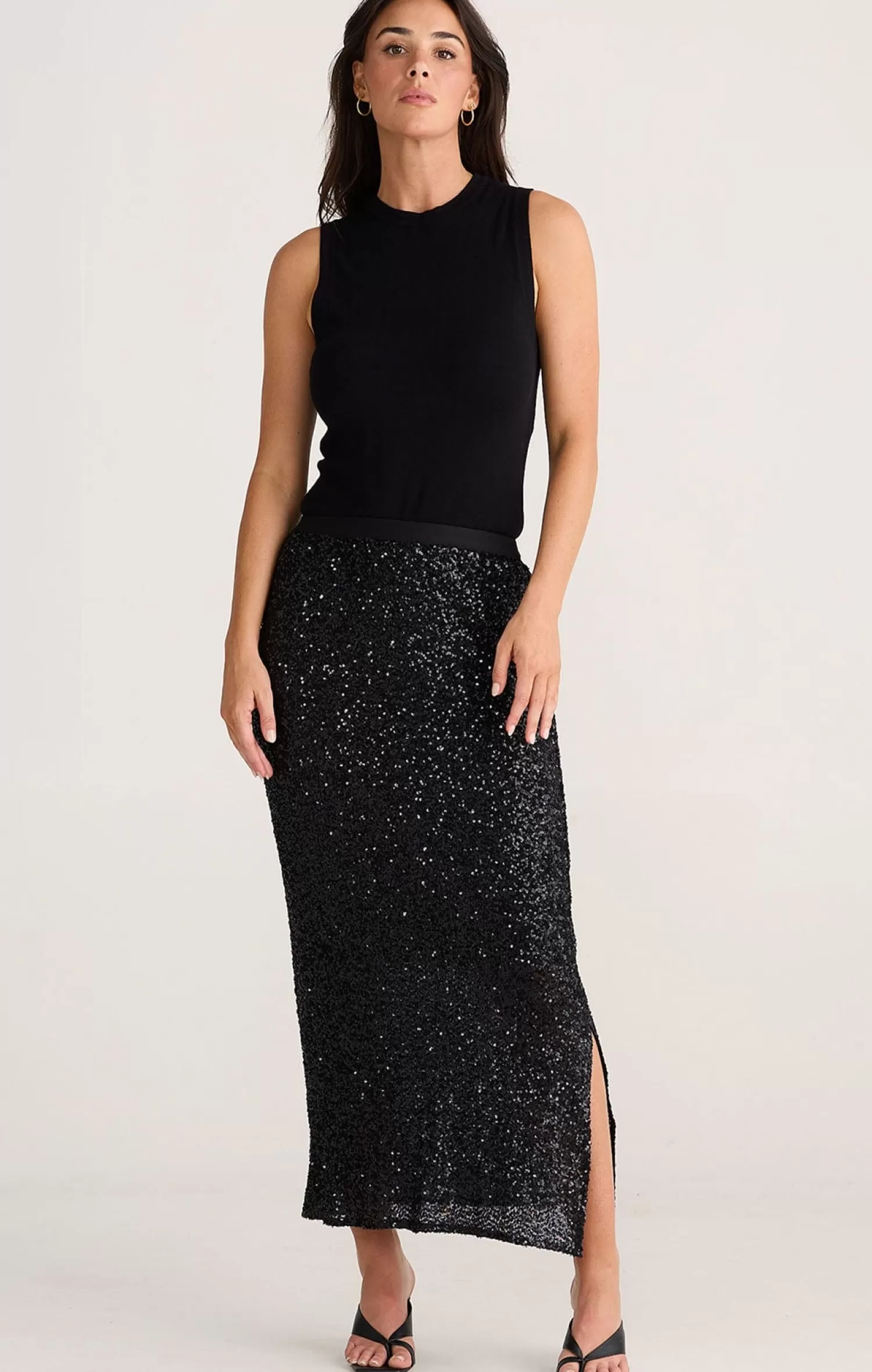 Brave and True DAZZLE SKIRT IN SEQUIN