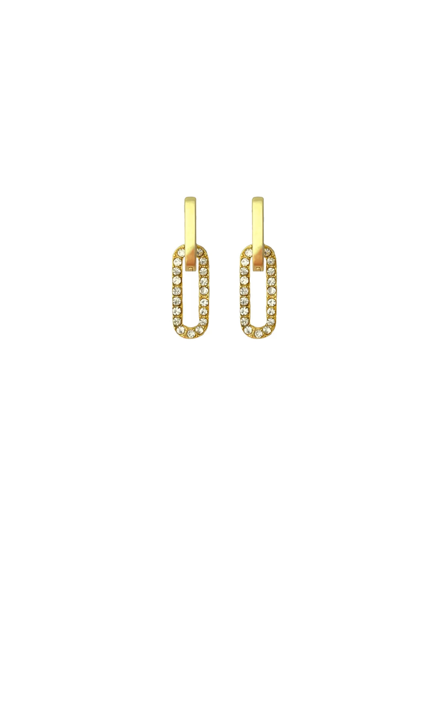 ADORNE DIAMANTE LINK DROP EARRING IN