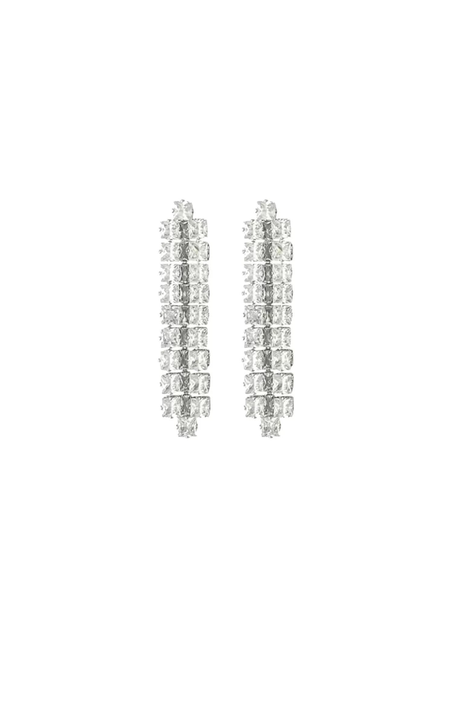 ADORNE DIAMANTE PANEL DROP EARRING IN