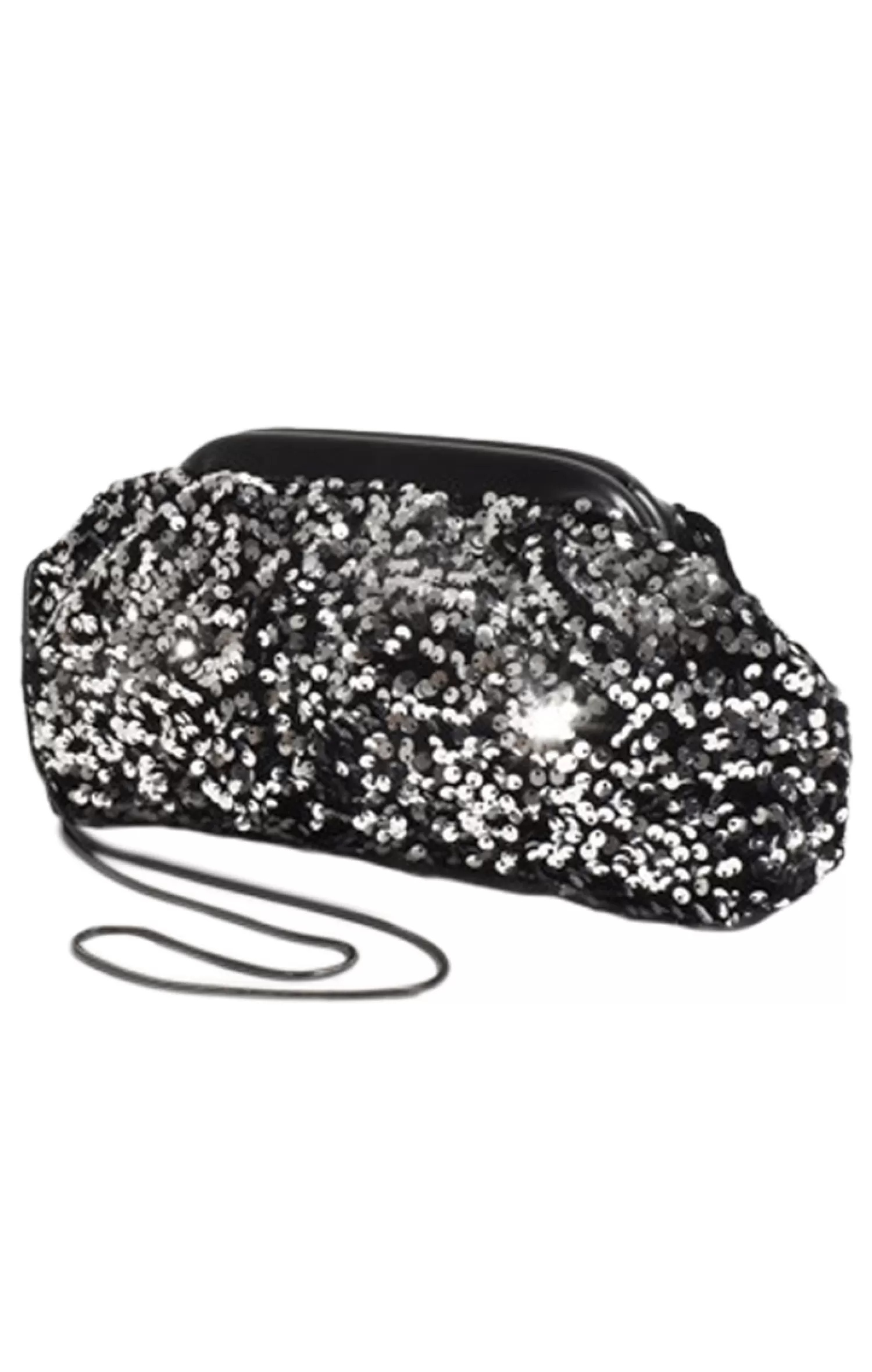 Adorne DISCO SEQUIN FRAMED CLUTCH IN