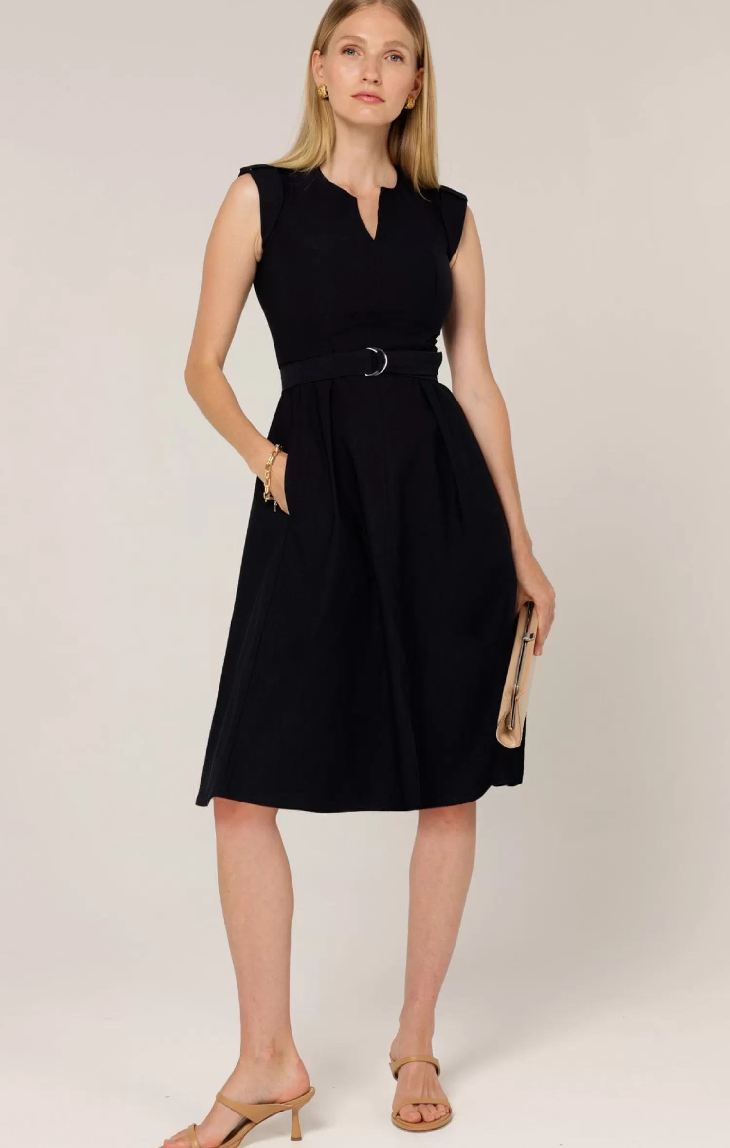 SACHA DRAKE FIT AND FLARE DRESS