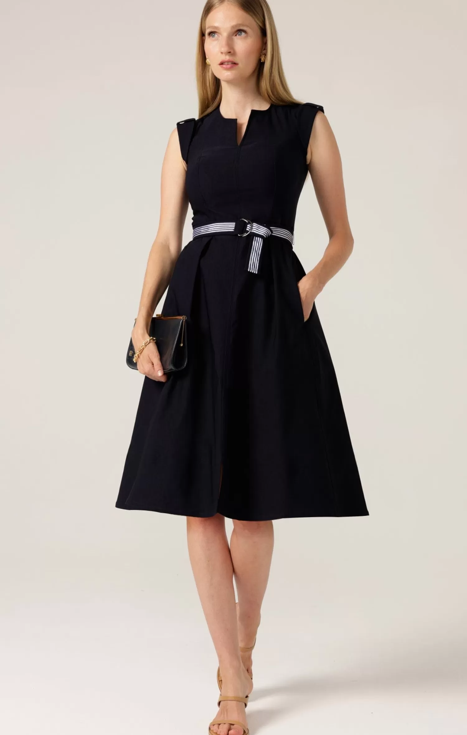 SACHA DRAKE FIT AND FLARE DRESS