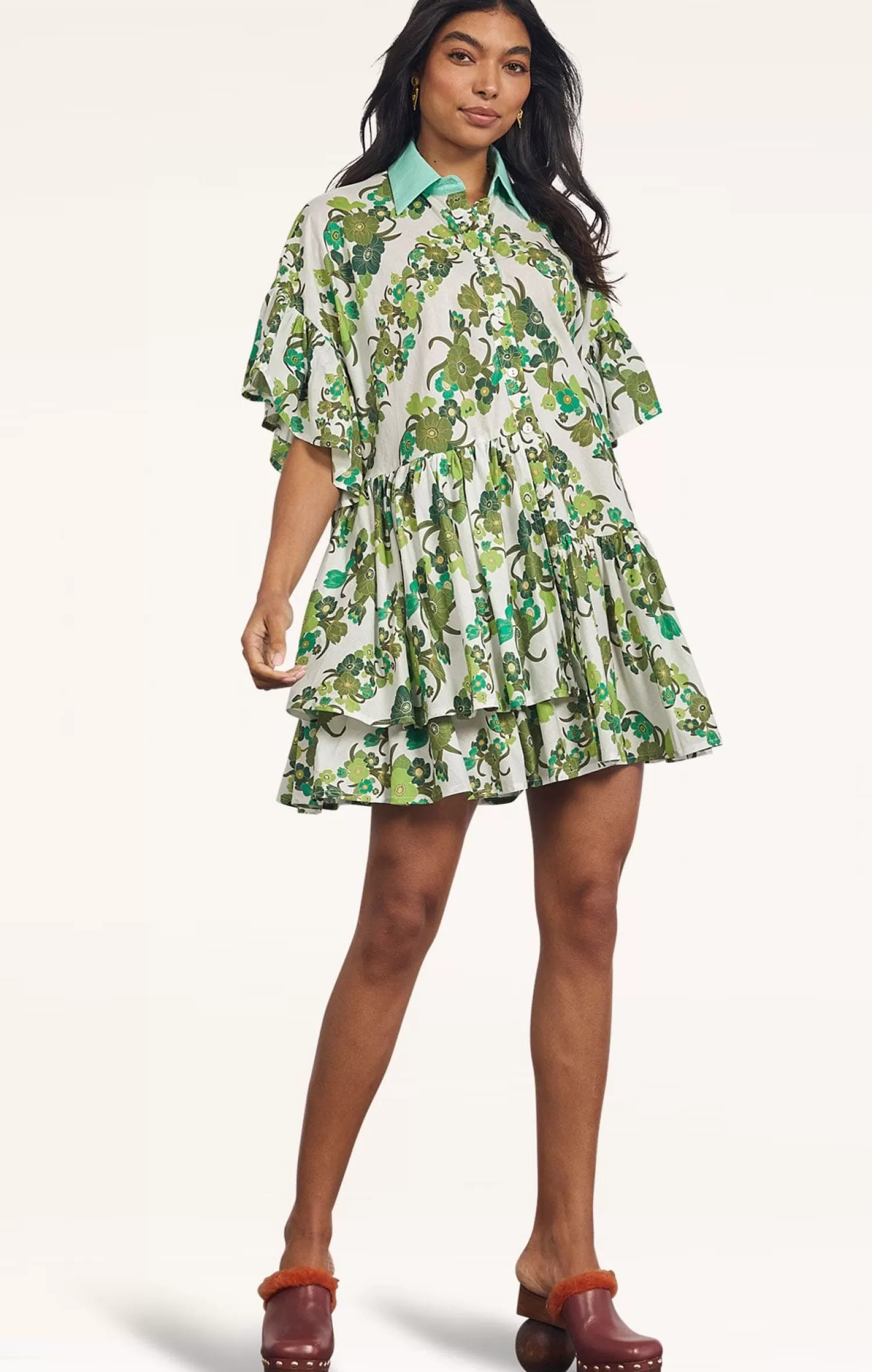 Bohemian Traders JUNGLE MINI DRESS IN