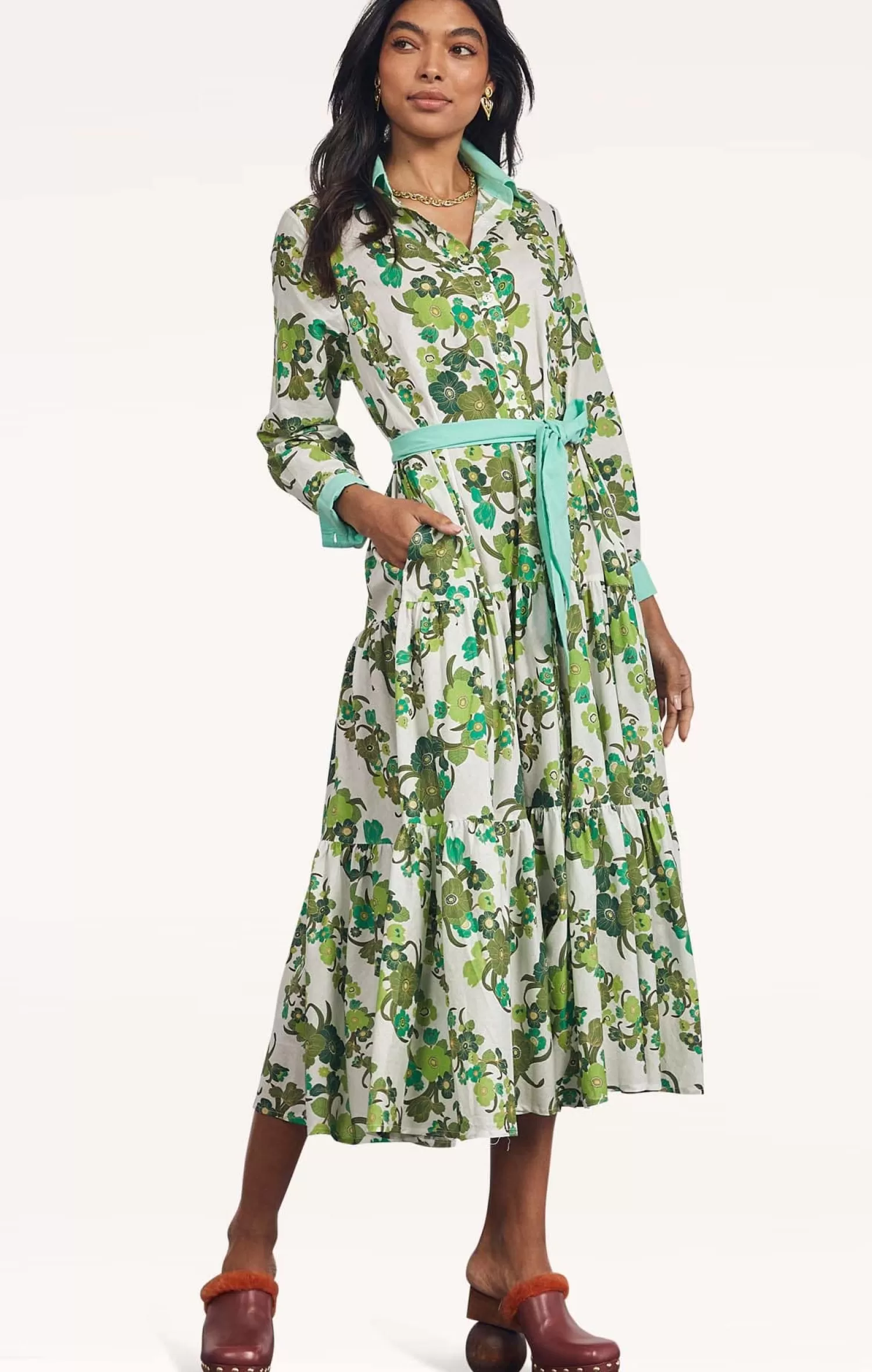 Bohemian Traders JUNGLE SHIRT DRESS IN