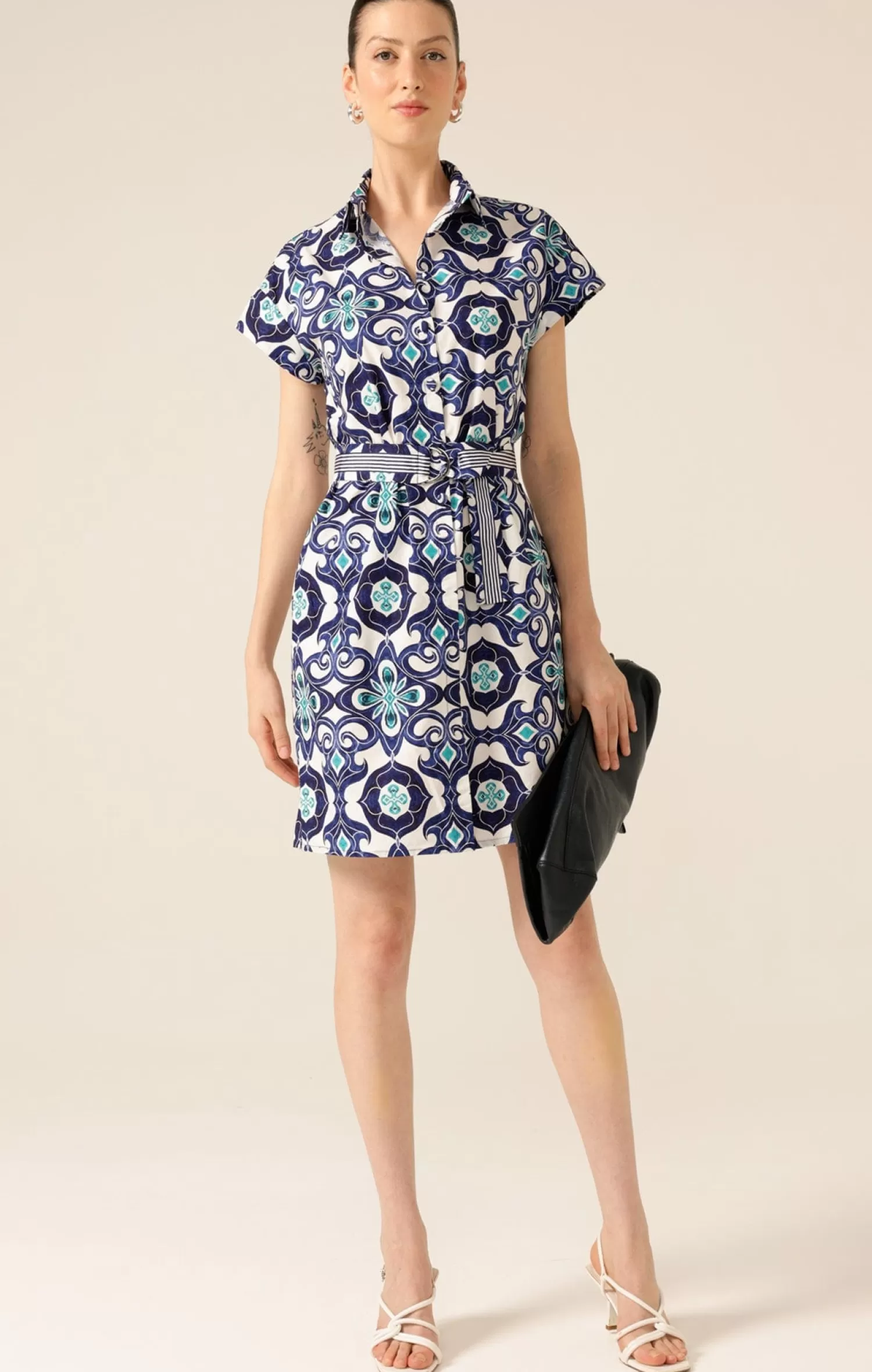 SACHA DRAKE KING FISHER SHIFT DRESS