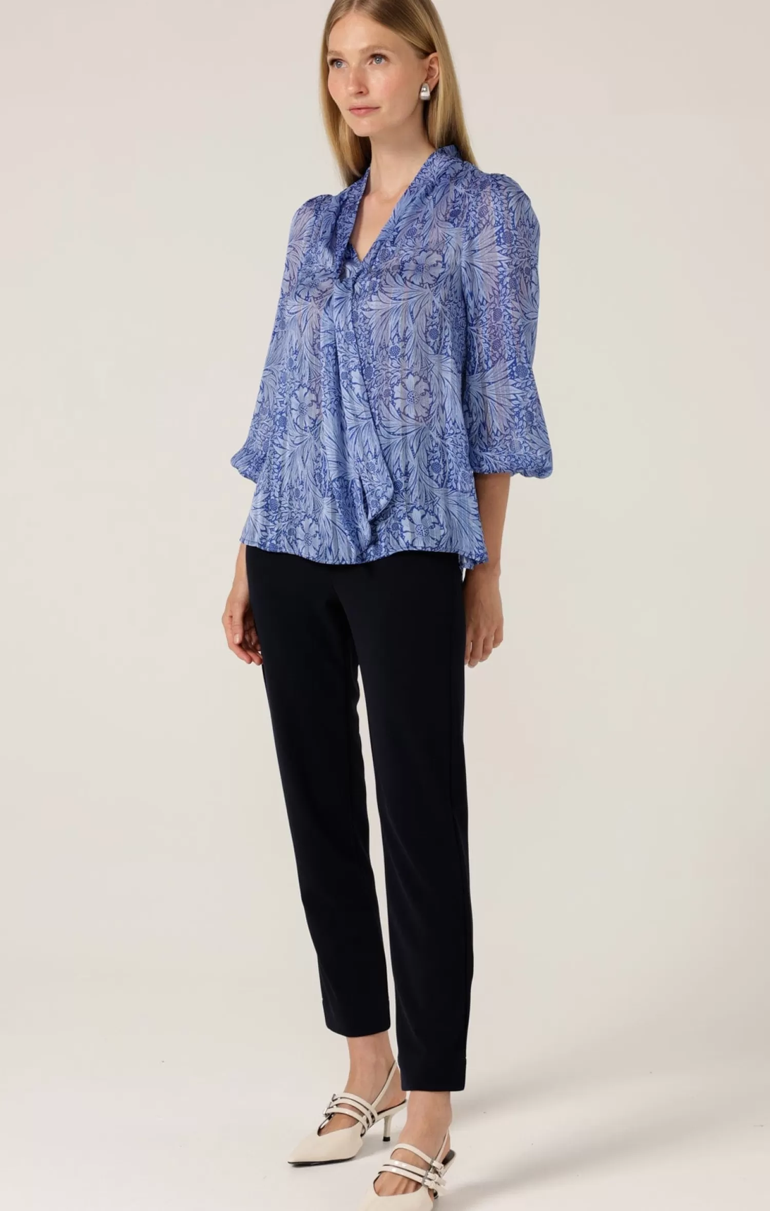 SACHA DRAKE MOUNTAIN BLUE BIRD BLOUSE