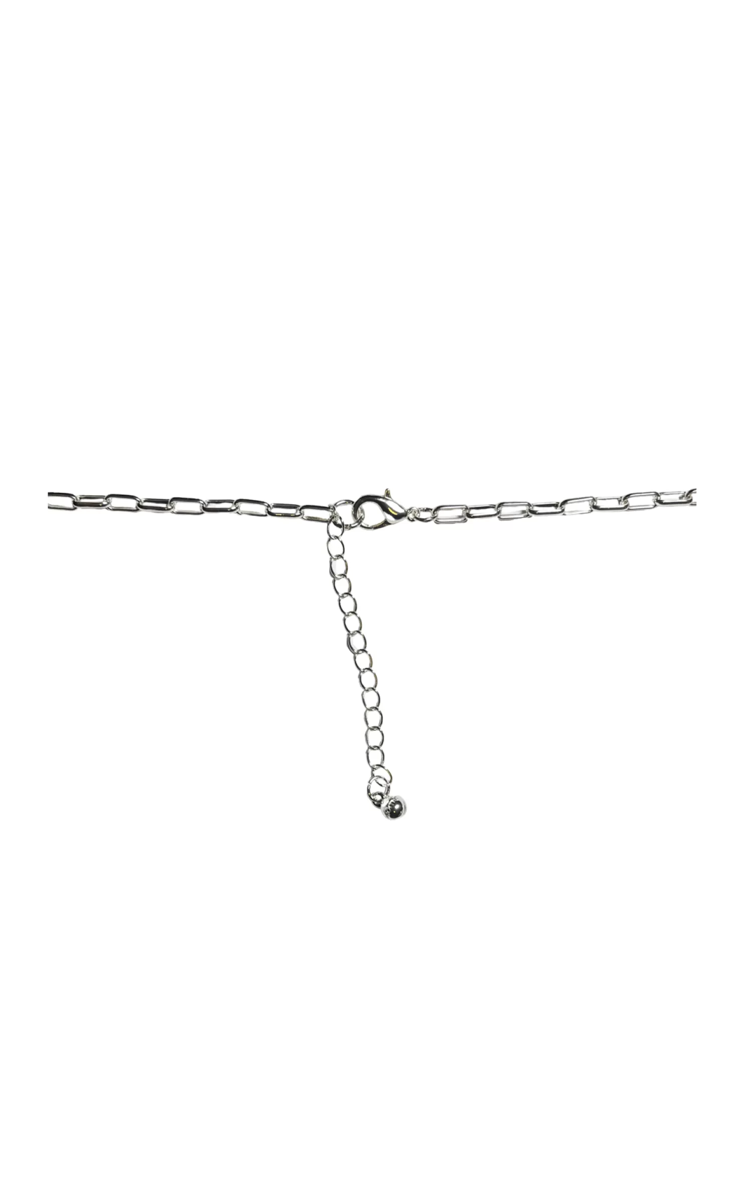 Adorne PEARL PANEL FRONT SHORT NECKLACE IN SILVER AND CREAM