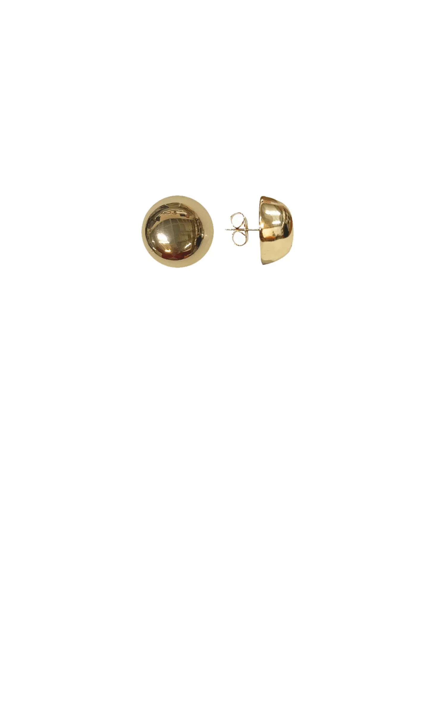 Adorne POLISHED DOME STUD EARRING IN