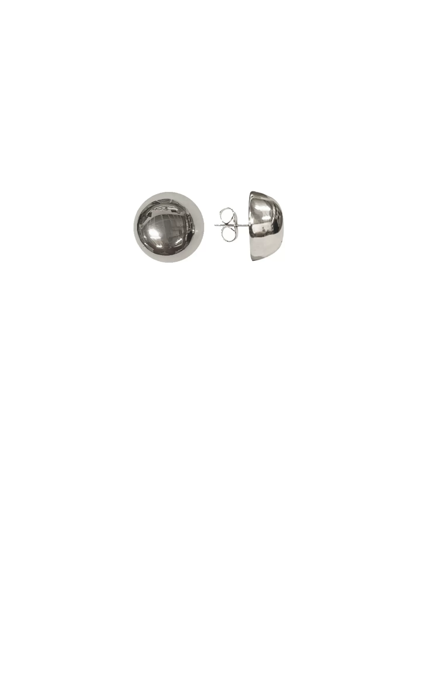 Adorne POLISHED DOME STUD EARRING IN