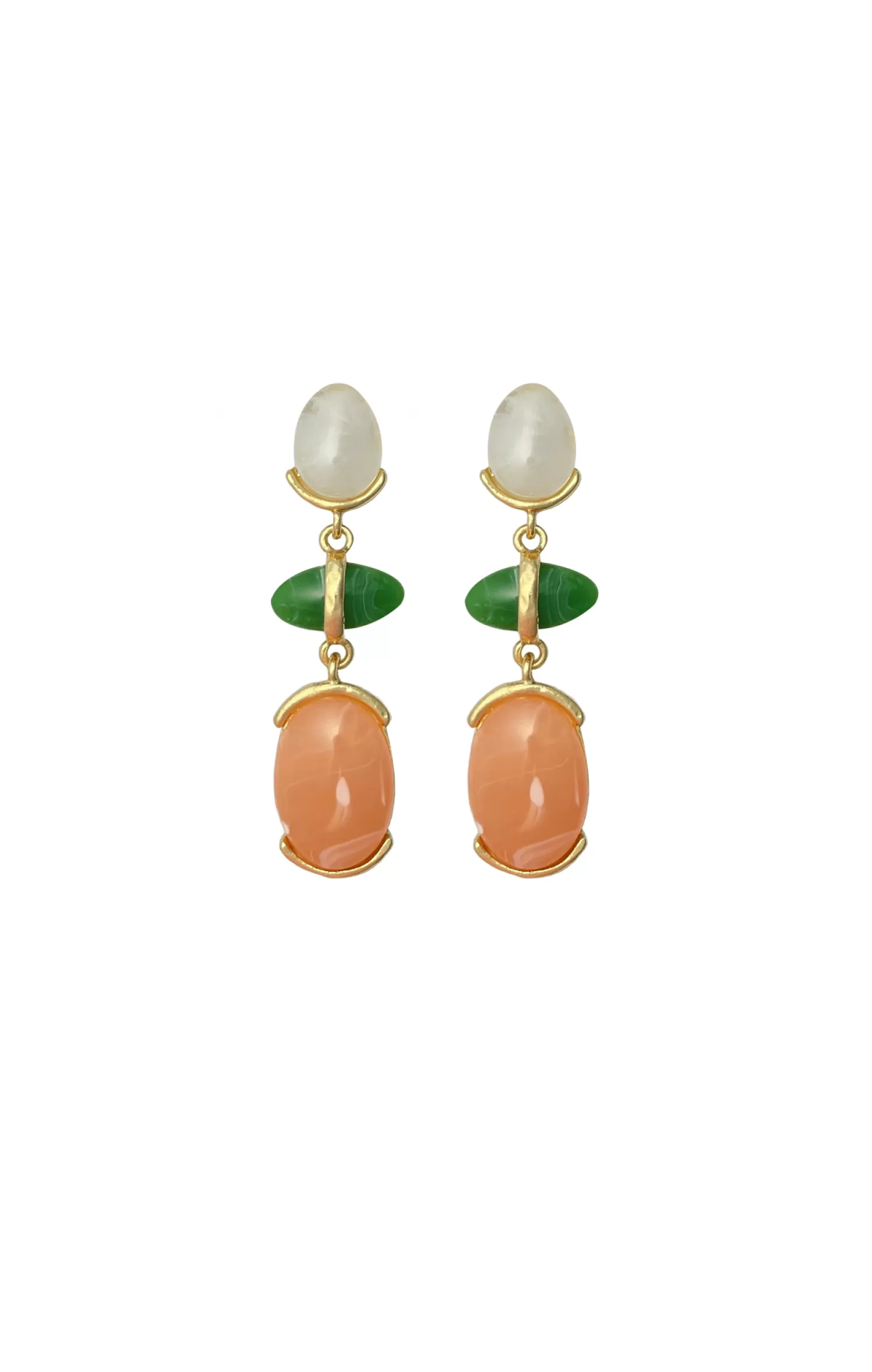 ADORNE RESIN TRIO DROP EARRING