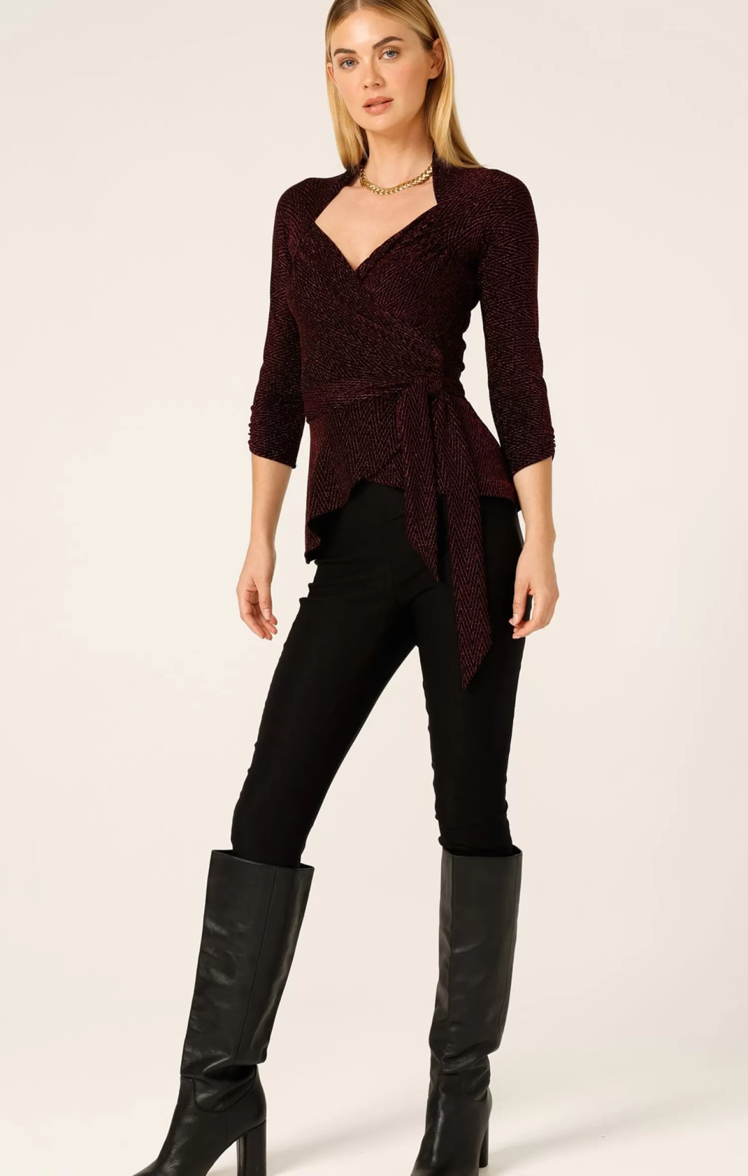 SACHA DRAKE RIVERFIRE WRAP TOP IN