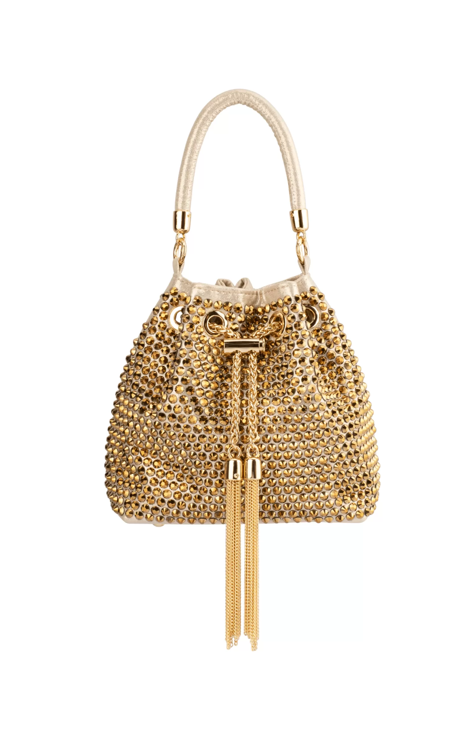 Olga Berg SANTORINI STUDDED POUCH IN