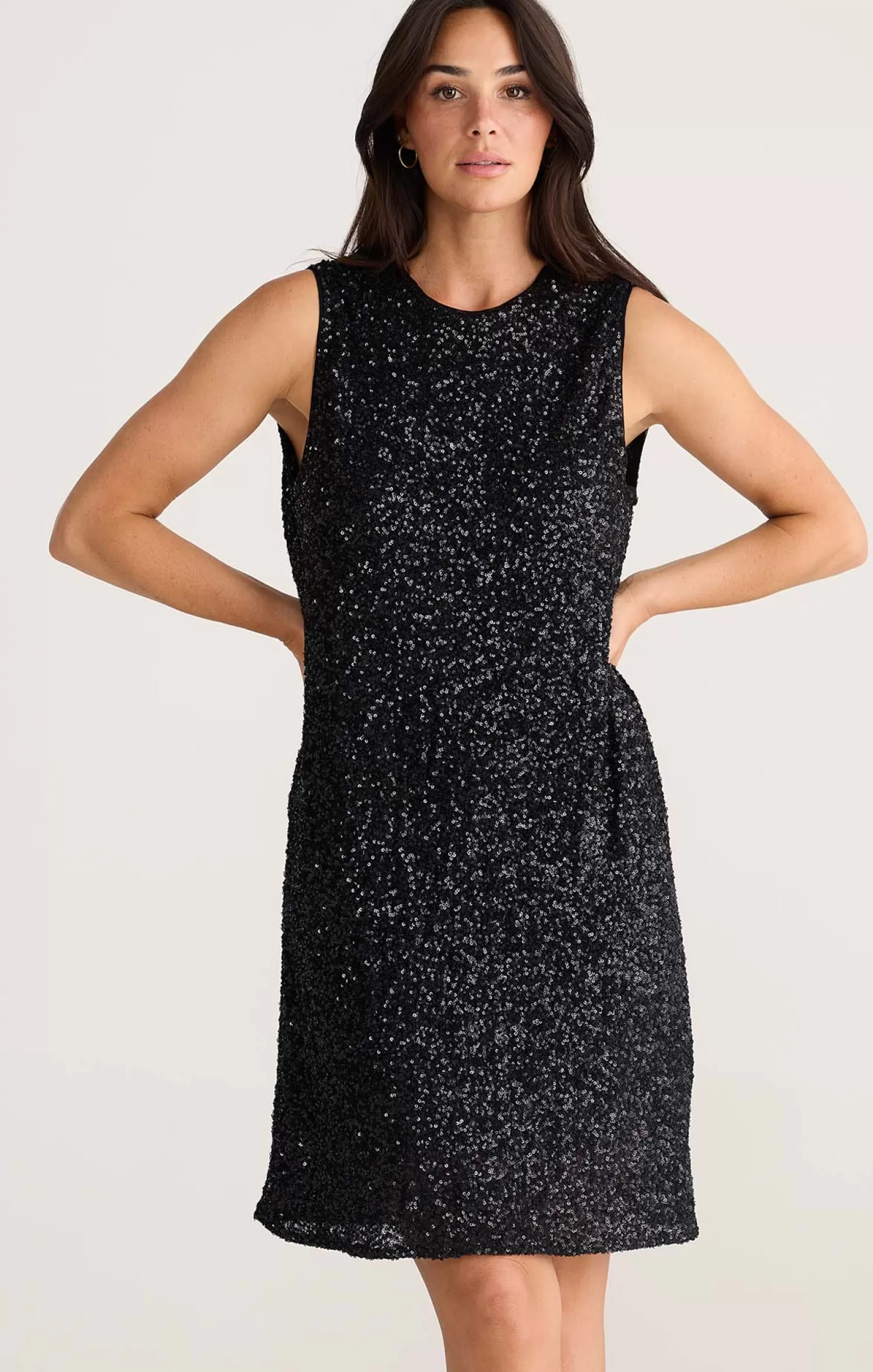 Brave and True SHOW STOPPER SWING DRESS IN SEQUIN