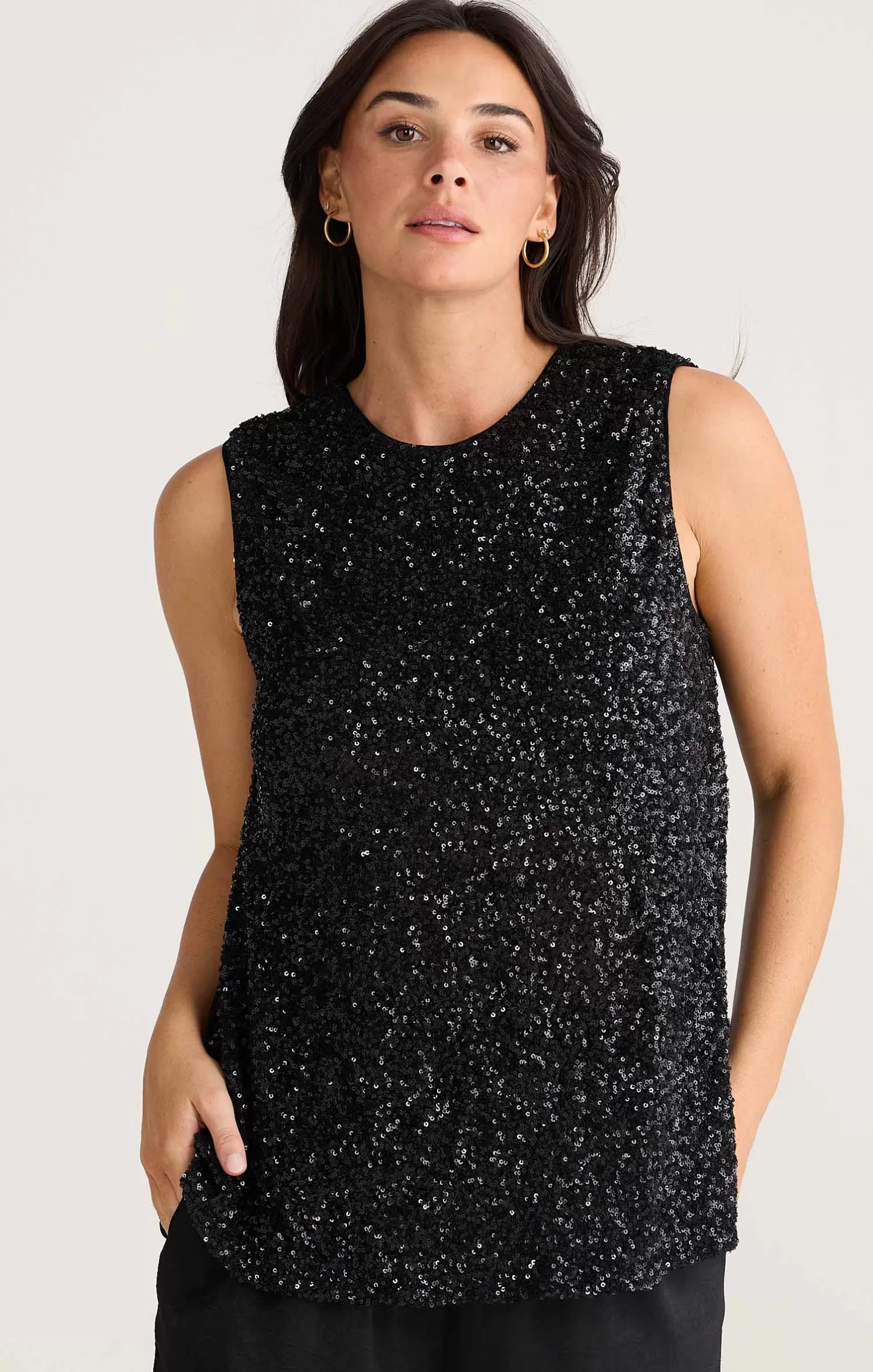 Brave and True SHOW STOPPER TOP IN SEQUIN