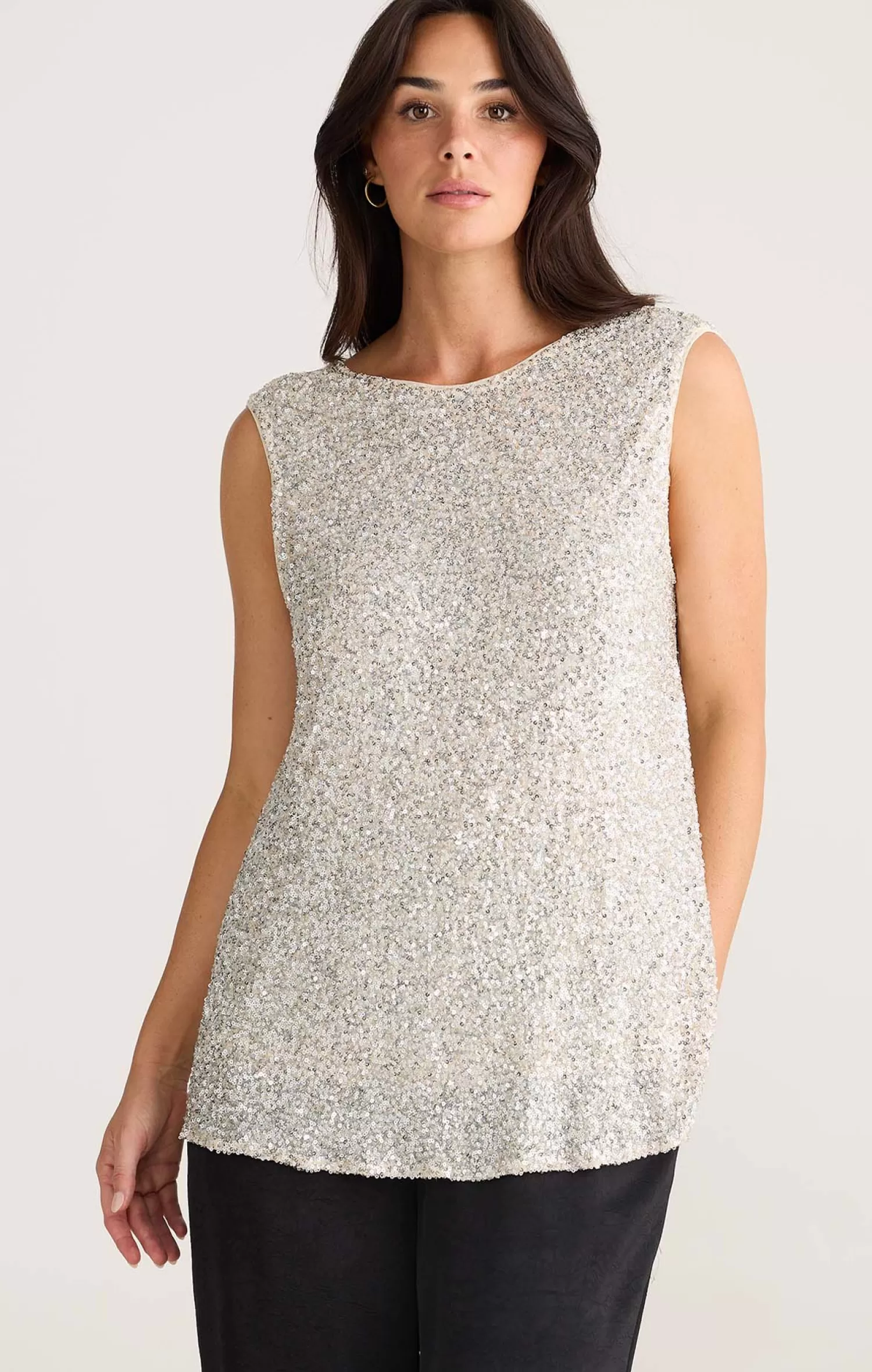 Brave and True SHOW STOPPER TOP IN SEQUIN