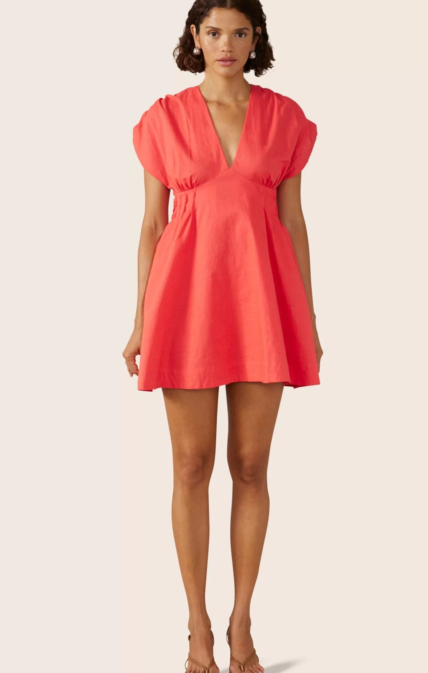 Mon Renn SUNLIGHT MINI DRESS IN HIBISCUS PINK