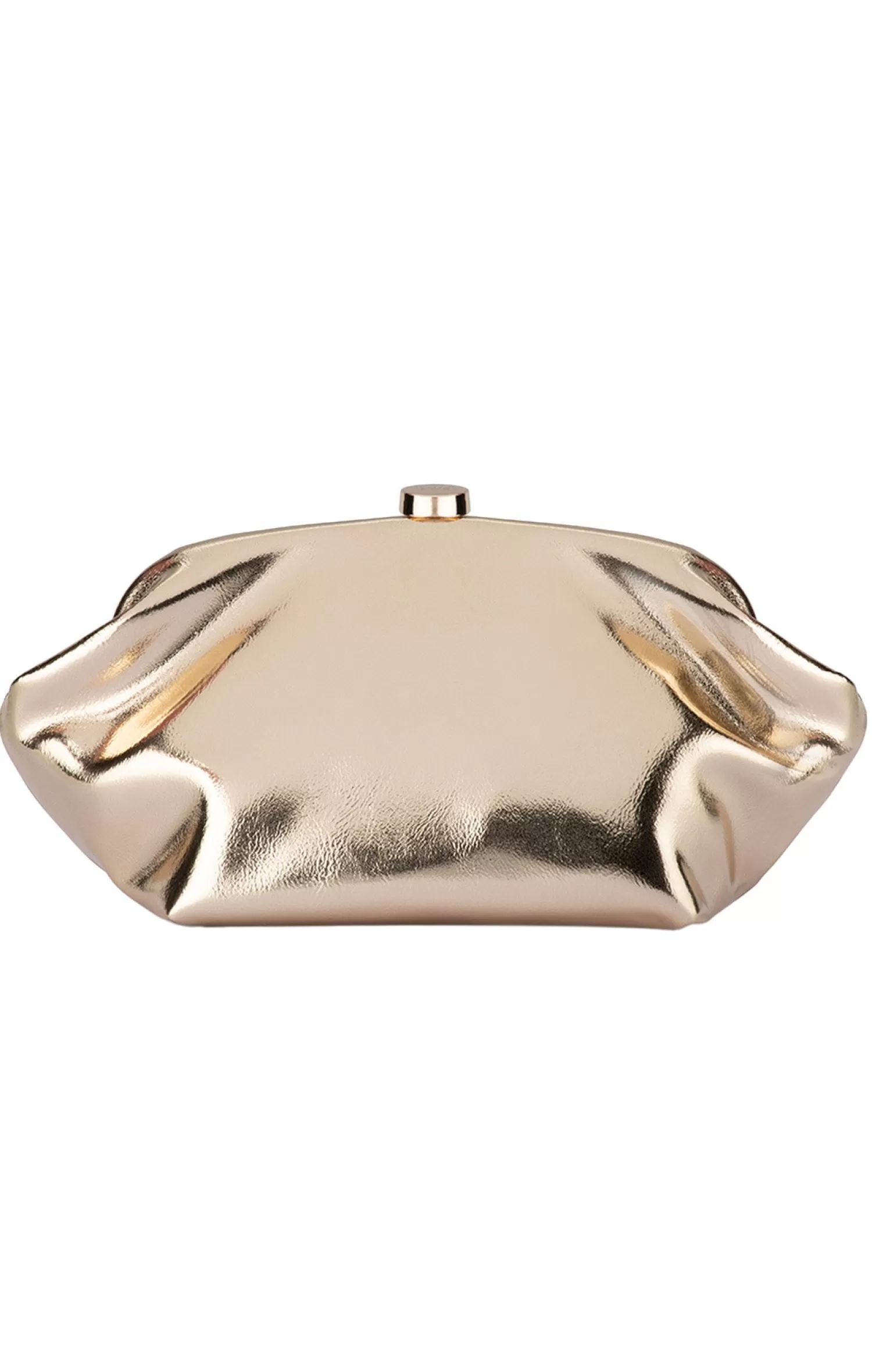 Olga Berg TALLY METALLIC CLUTCH IN