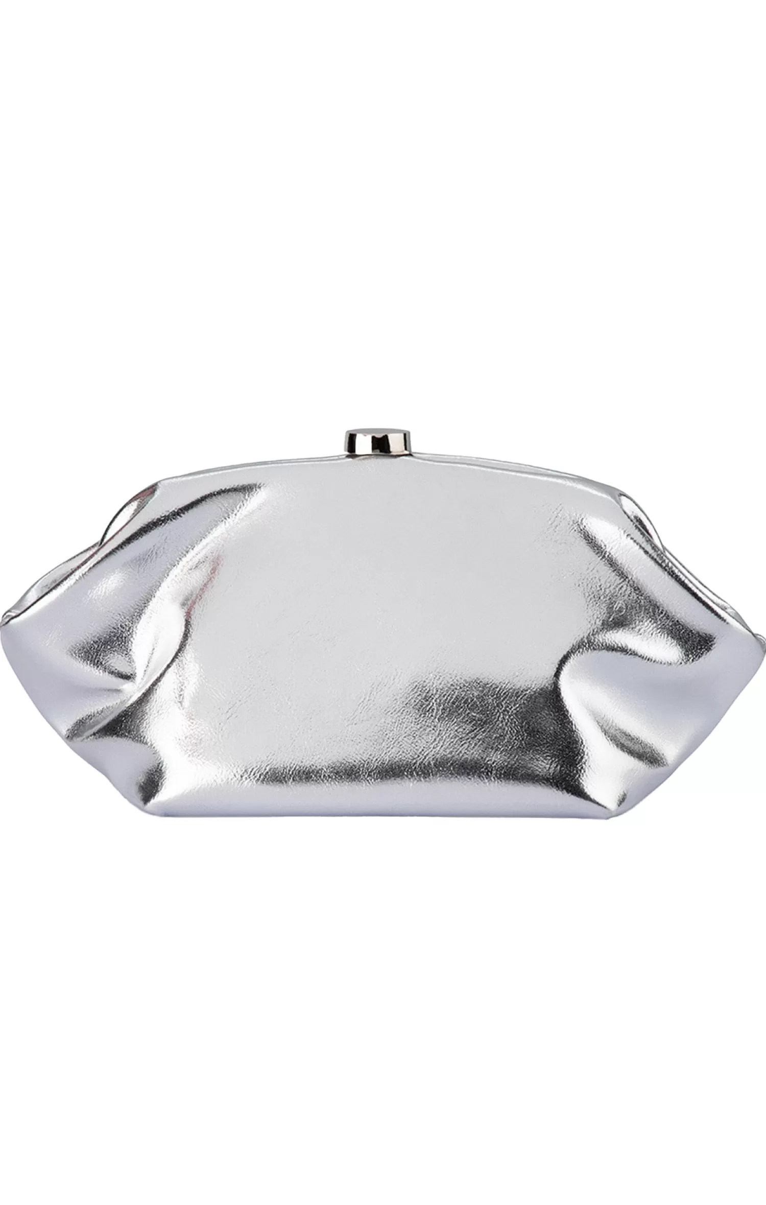 Olga Berg TALLY METALLIC CLUTCH IN