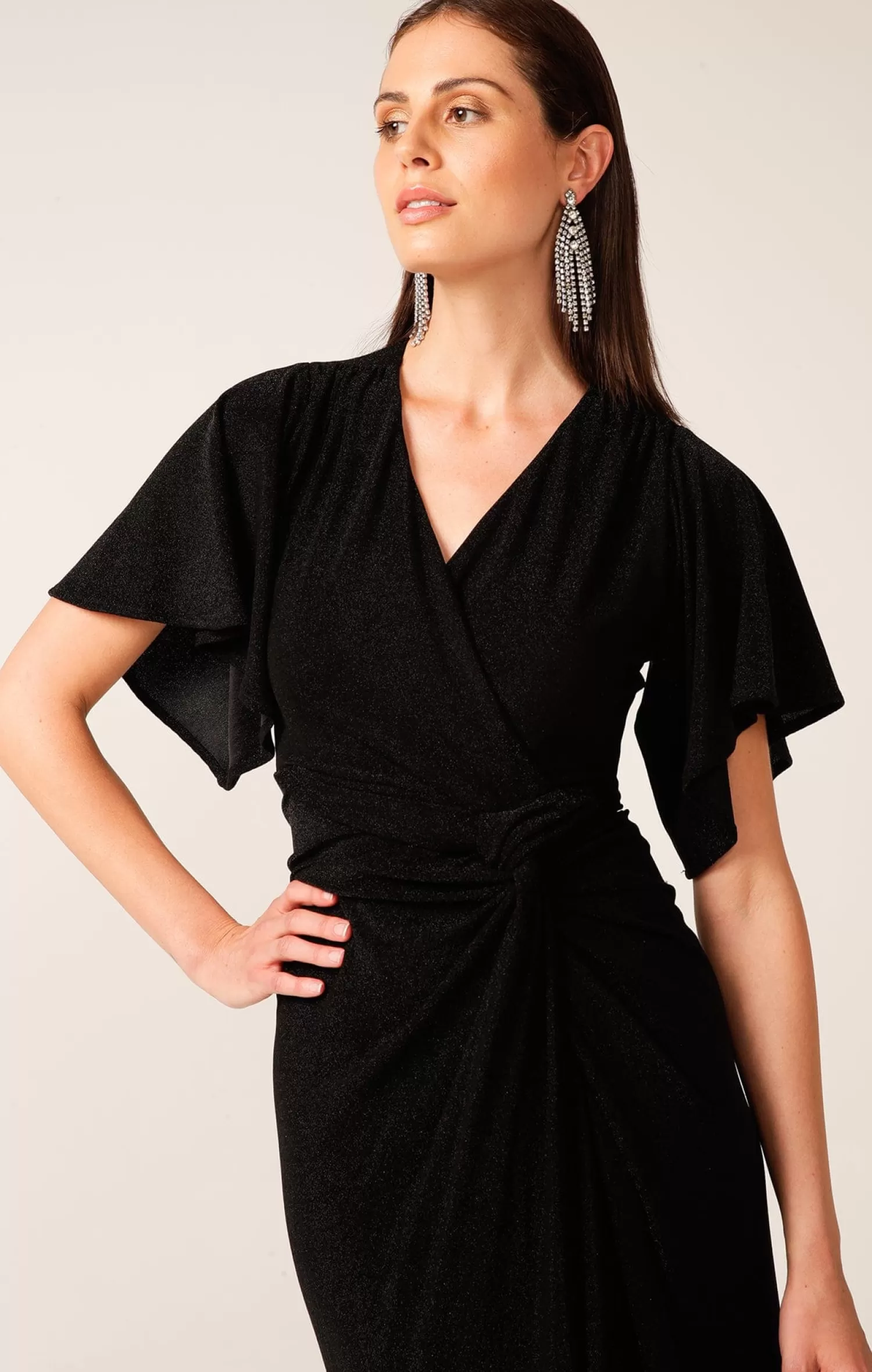 SACHA DRAKE THE EMPORIUM MAXI DRESS IN BLACK