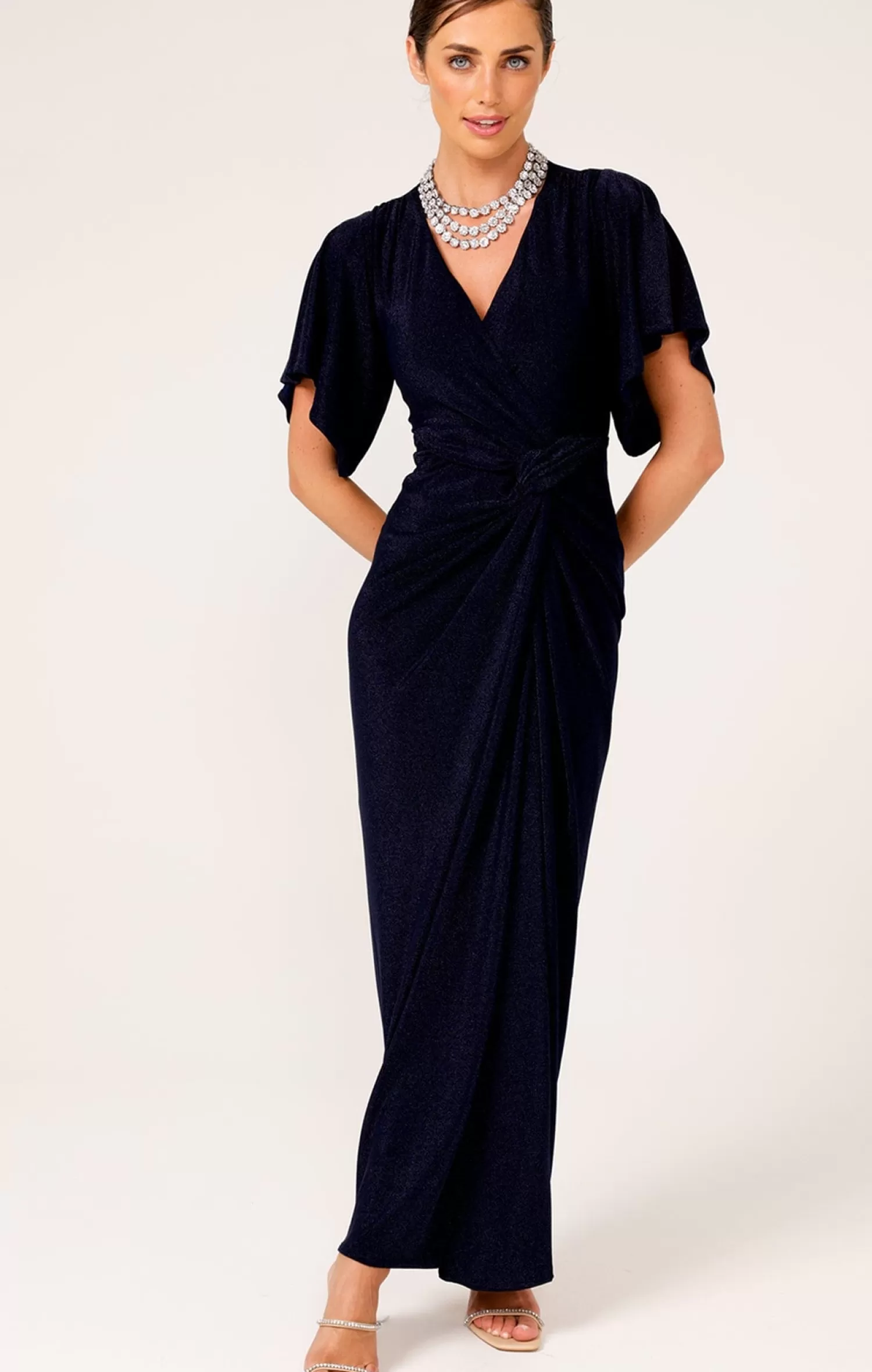 SACHA DRAKE THE EMPORIUM MAXI DRESS IN NAVY