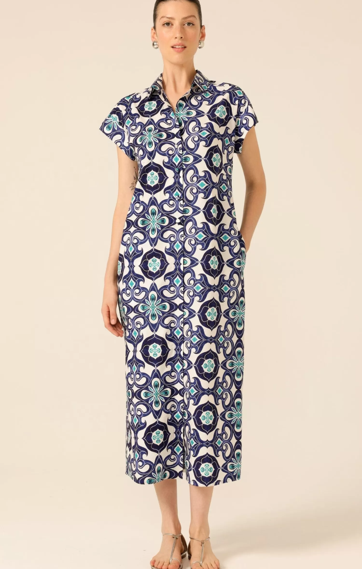 SACHA DRAKE TREE SWALLOW SHIRTMAKER DRESS