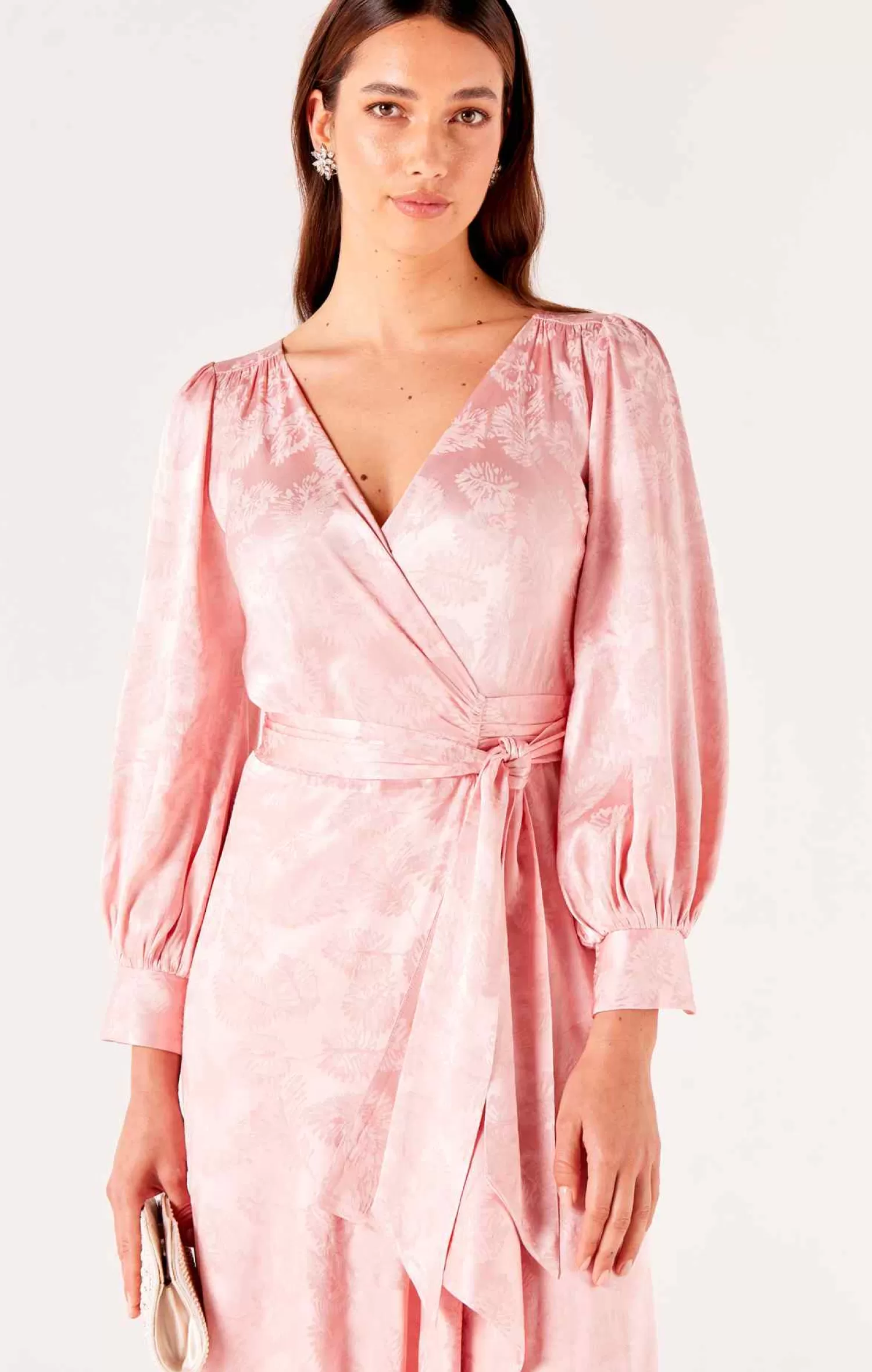 SACHA DRAKE VERSAILLES WRAP DRESS IN PINK